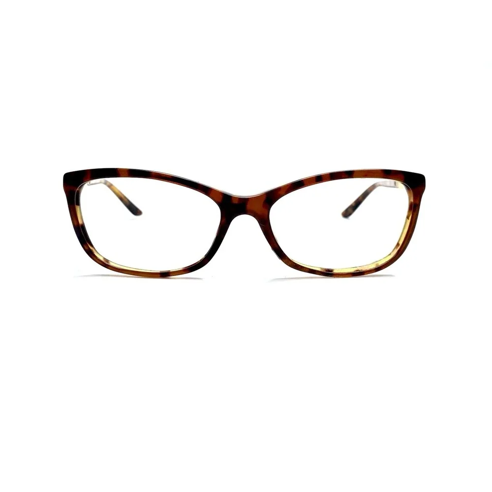 Versace Brown Amber Gold Leopard Cat Eye Glasses MOD 3186 5077 54 16 140